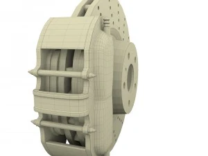 sport ventilated brake system 3D Model