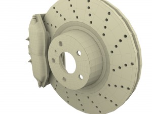 sport ventilated brake system Modelo 3D