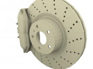 sport ventilated brake system 3D Model