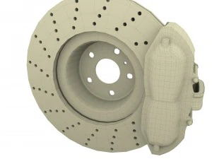 sport ventilated brake system 3D Model