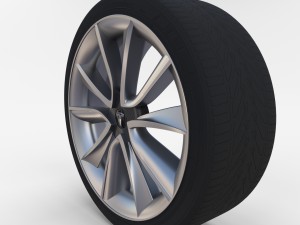 tesla model 3 rim 3Dモデル