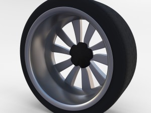 tesla model 3 rim 3Dモデル