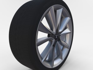 tesla model 3 rim 3Dモデル