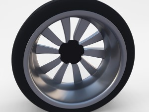 tesla model 3 rim 3Dモデル