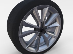 tesla model 3 rim 3Dモデル