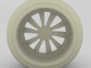 tesla model 3 rim 3Dモデル