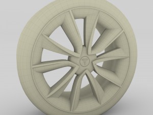 tesla model 3 rim 3Dモデル