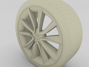 tesla model 3 rim 3Dモデル