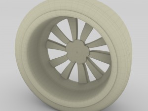 tesla model 3 rim 3Dモデル