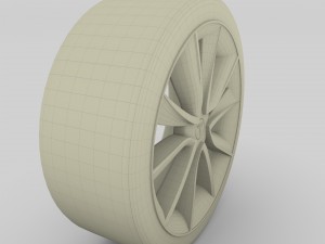 tesla model 3 rim 3Dモデル