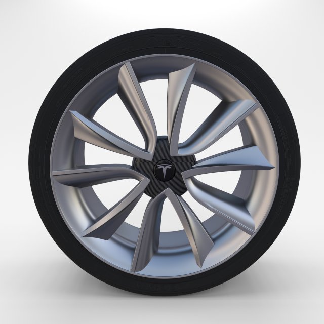 tesla model 3 rim 3Dモデル .c4d .max .obj .3ds .fbx .stl .blend 