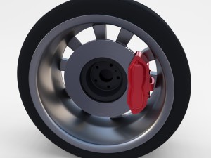 tesla model 3 wheel 3D 模型