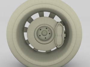 tesla model 3 wheel 3D 模型