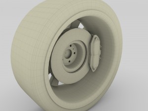 tesla model 3 wheel 3D 模型