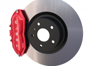 tesla ventilated brake system 3D मॉडल