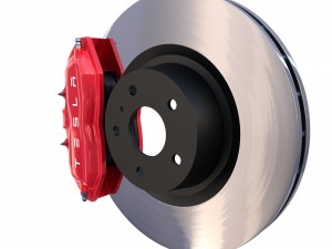 tesla ventilated brake system Modelo 3D