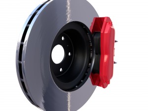 tesla ventilated brake system Modelo 3D