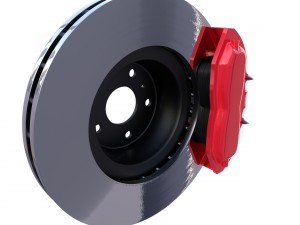 tesla ventilated brake system Modelo 3D