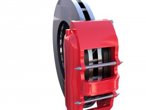 tesla ventilated brake system Modelo 3D