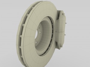 tesla ventilated brake system Modelo 3D