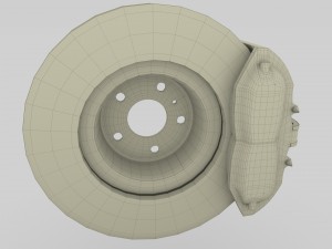 tesla ventilated brake system Modelo 3D