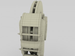 tesla ventilated brake system Modelo 3D