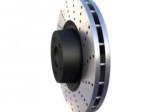 sport ventilated brake disk 3D Model