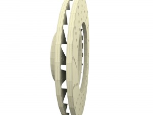 sport ventilated brake disk 3D 모델