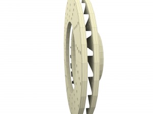 sport ventilated brake disk 3D 모델