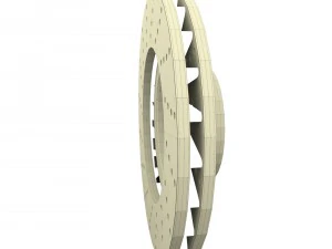 sport ventilated brake disk 3D Model