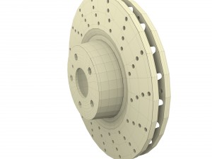 sport ventilated brake disk 3D 모델