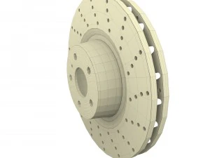 sport ventilated brake disk 3D Model