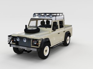 full land rover defender pack w chassis and inter 3D Модель