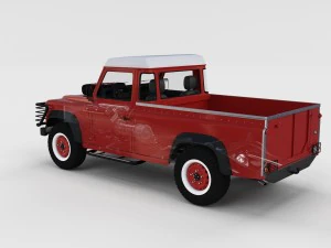 Полный пакет Land Rover Defender с шасси и промежуточным элементом 3D Модель