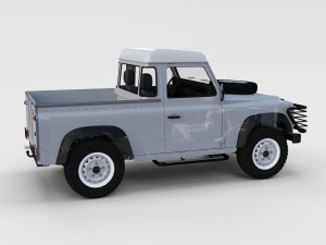 full land rover defender pack w chassis and inter 3D Модель