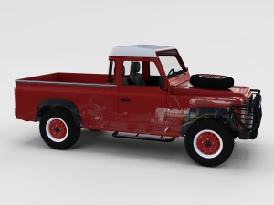 full land rover defender pack w chassis and inter 3D Модель