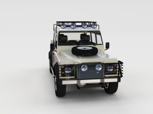 full land rover defender pack w chassis and inter 3D Модель