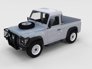 full land rover defender pack w chassis and inter 3D Модель