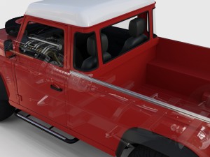 full land rover defender pack w chassis and inter 3D Модель