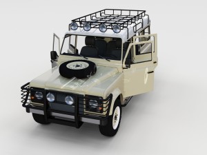 full land rover defender pack w chassis and inter 3D Модель