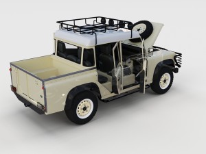 full land rover defender pack w chassis and inter 3D Модель