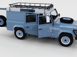 full land rover defender pack w chassis and inter 3D Модель