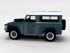 land rover defender pack with interior 3D Model