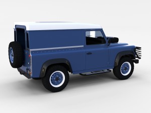 land rover defender pack with interior 3D Модель