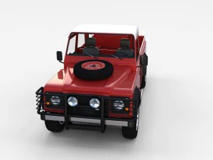 land rover defender pack with interior 3D Model