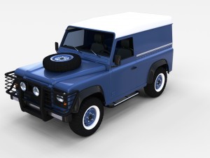 land rover defender pack with interior 3D Модель