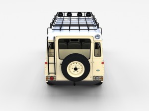 land rover defender pack with interior 3D Модель
