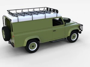 land rover defender pack with interior 3D Model