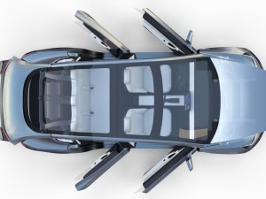 tesla model 3 silver with interior and chassis 3D Model