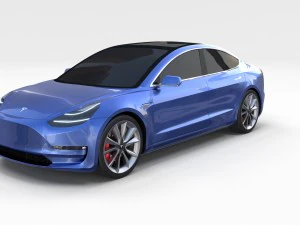 modello tesla 3 Modello 3D